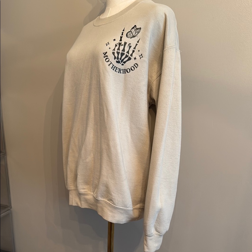 Motherhood Graphic Cream Sweater